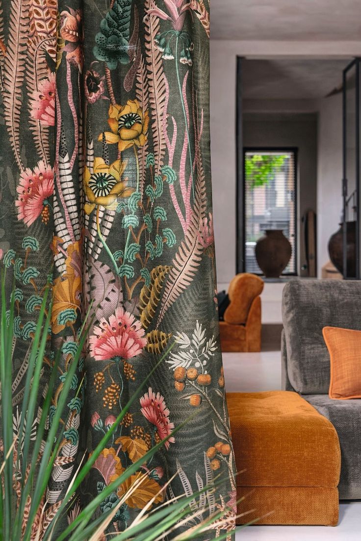 Floral Printed Curtains